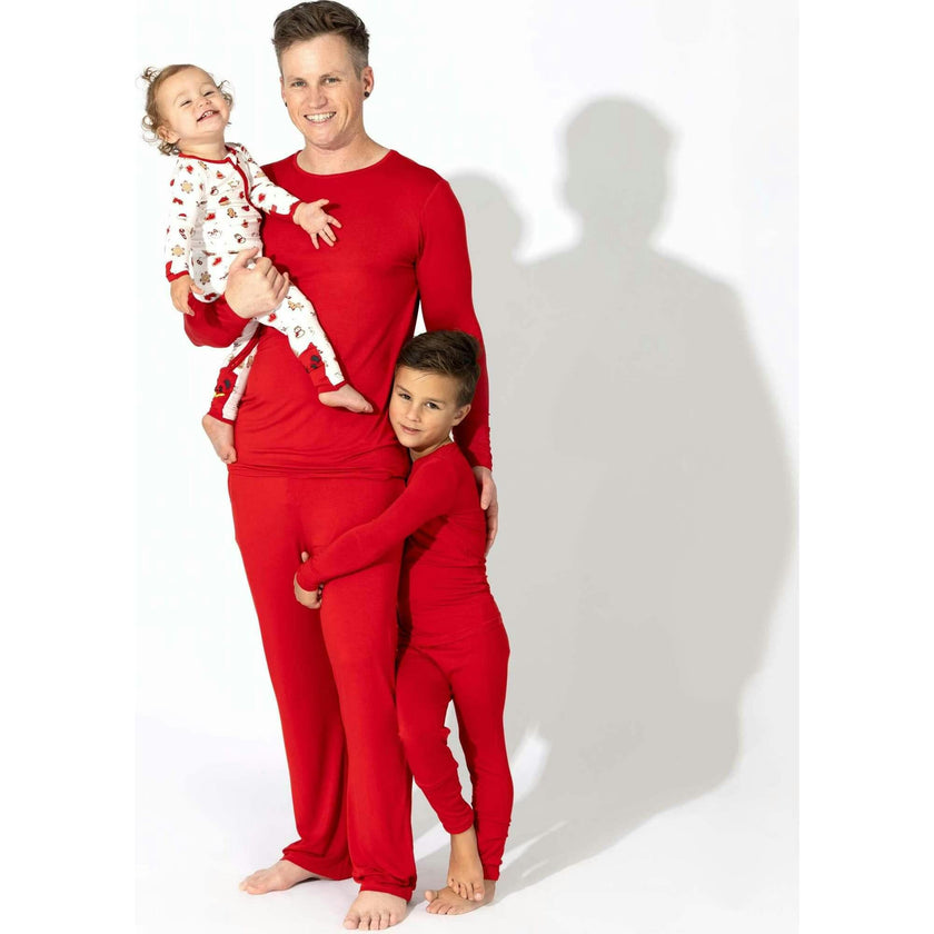 Winterberry Red Kids Bamboo Pajamas