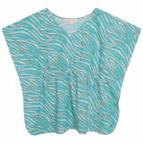 Blue Cotton Poncho