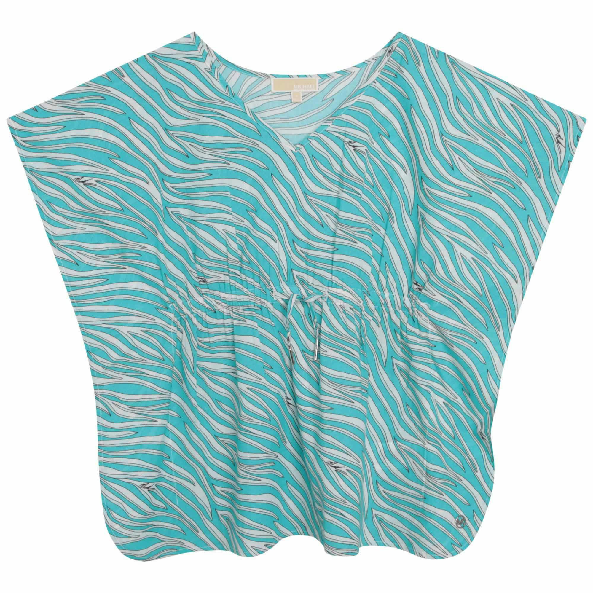 Blue Cotton Poncho