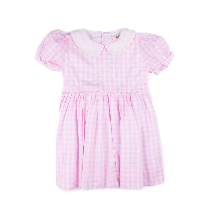 Kylie Dress - Pink Swiss