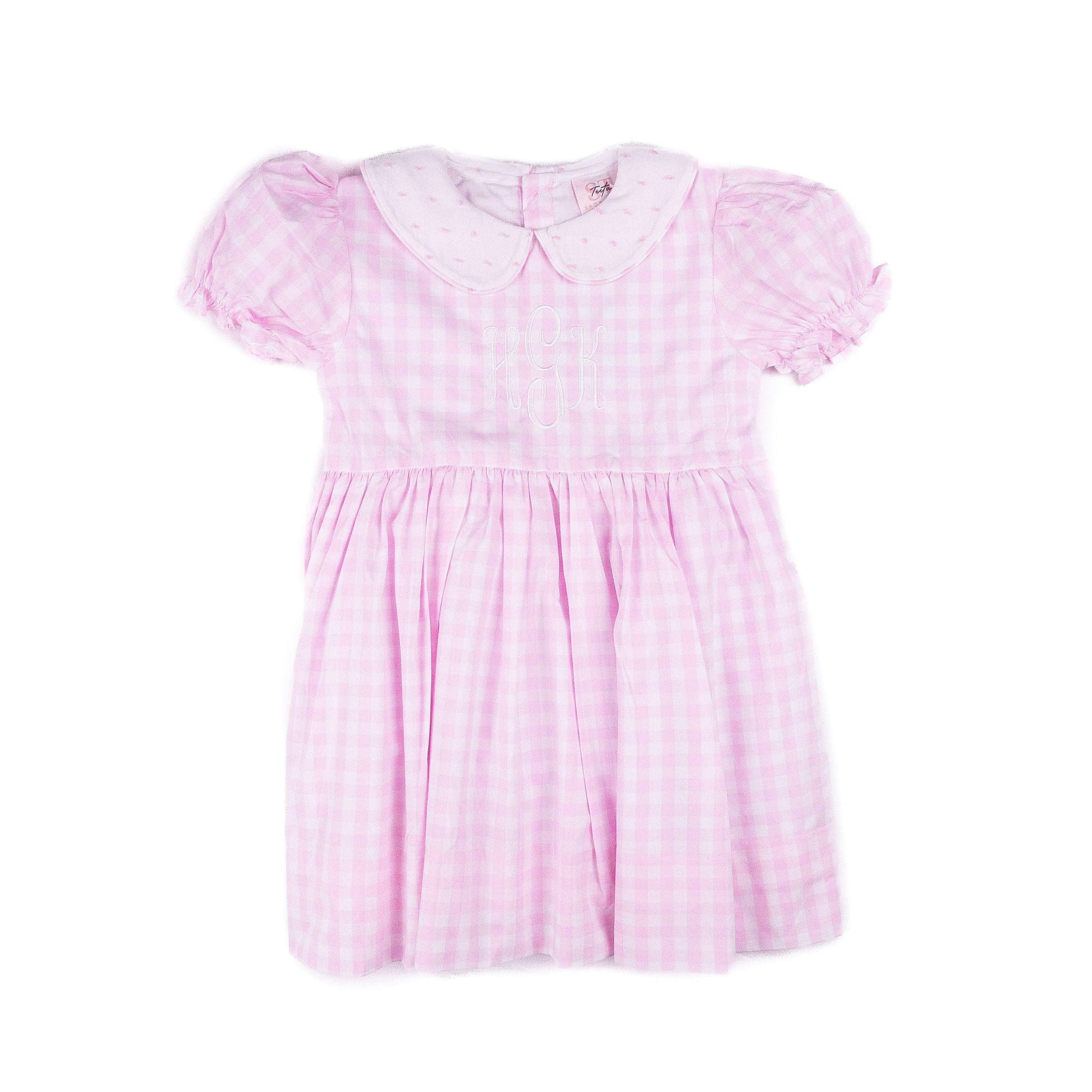 Kylie Dress - Pink Swiss