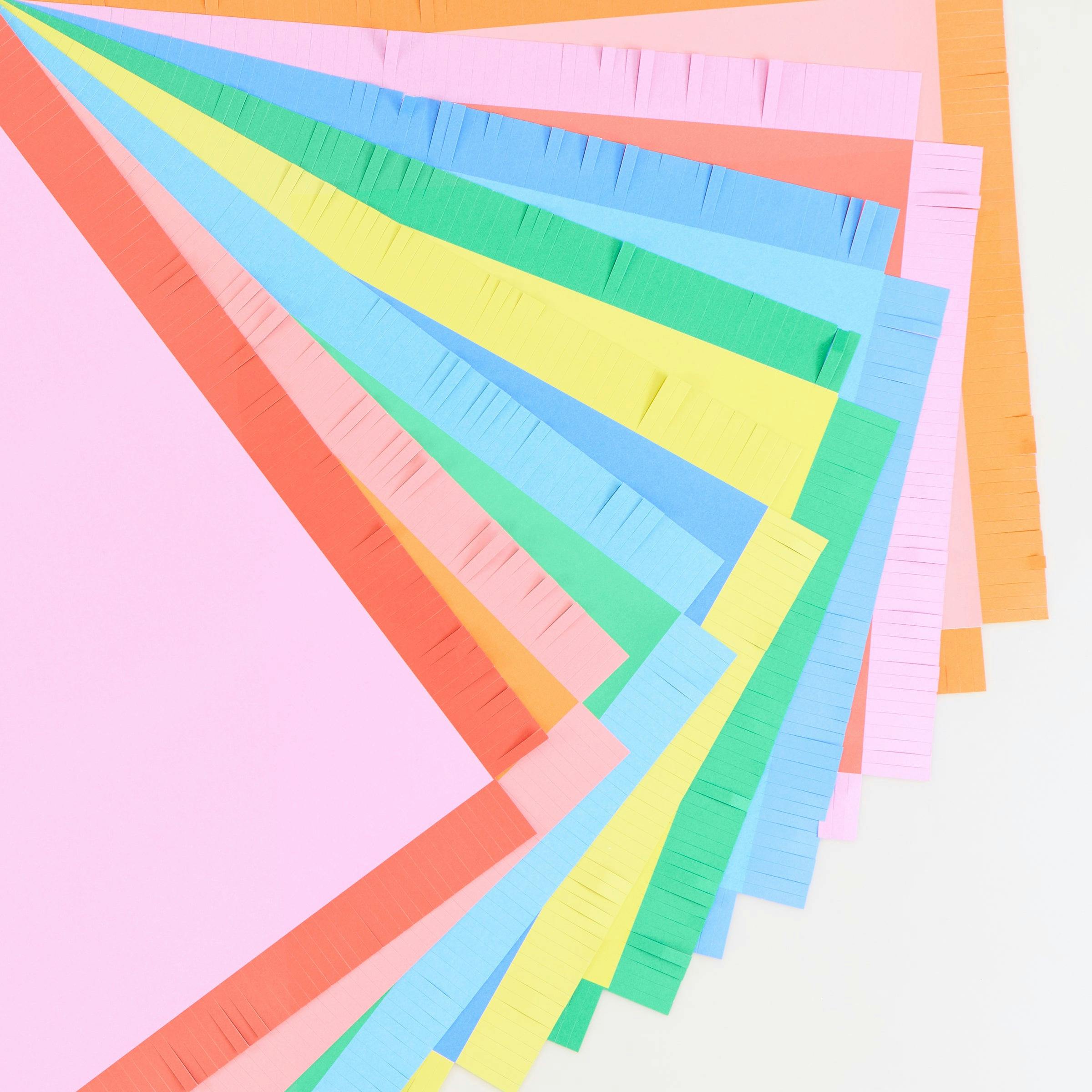 Bright Fringed Paper Placemats