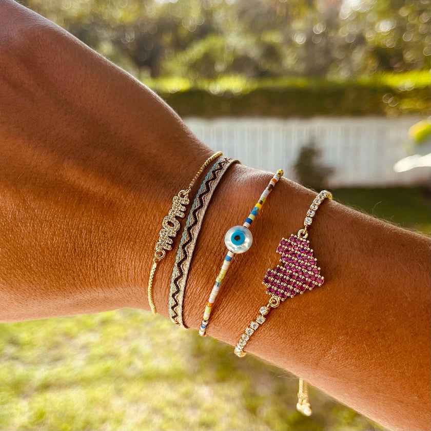Tetris Heart Bracelet