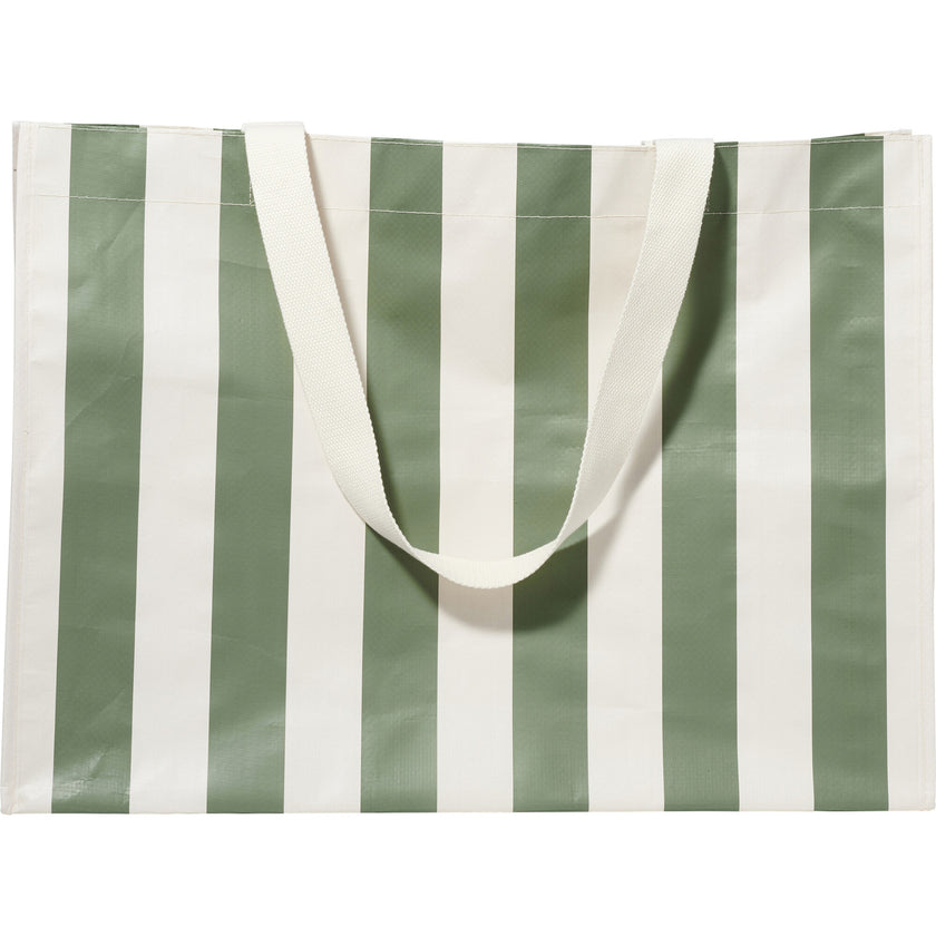 Sunnylife: Carryall Beach Bag - Vacay Olive Stripe