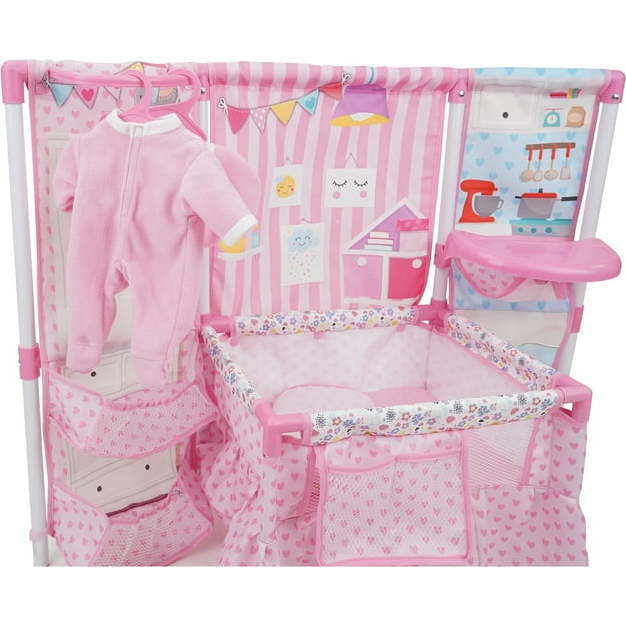 Pink Doll Furniture Set w/ 14" Baby Doll