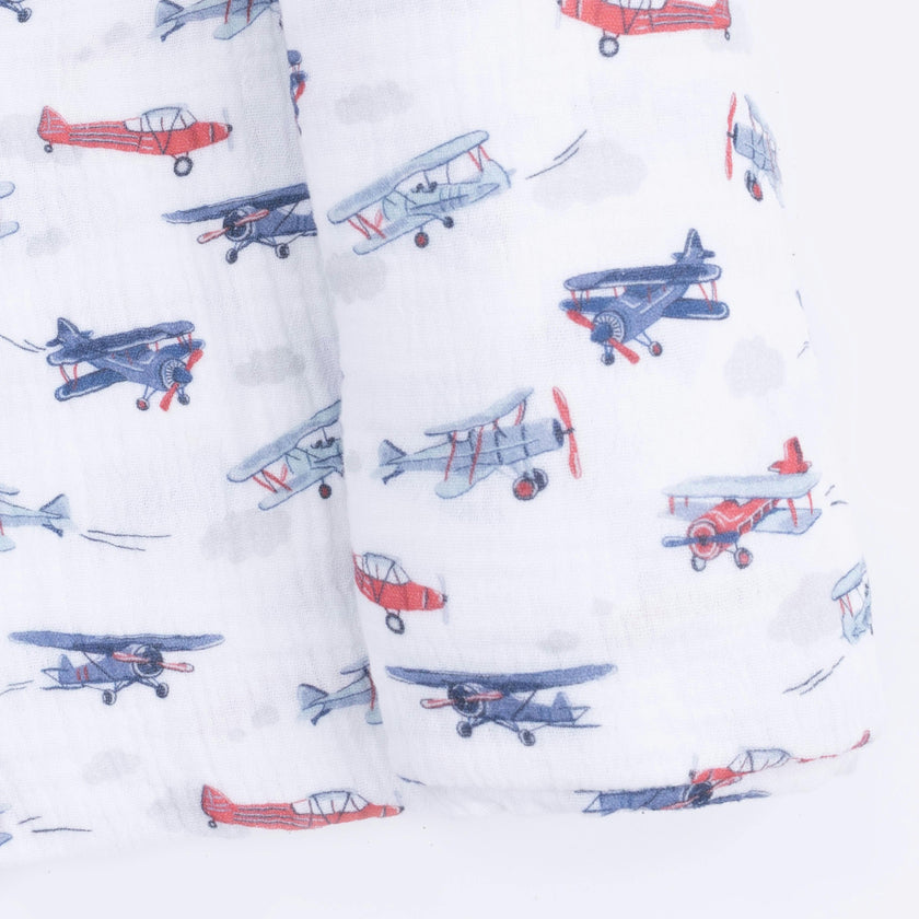 Vintage Planes - Swaddle Blanket