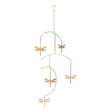 Violet Dragonfly Brass Nursery Ceiling Hanging