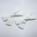 Golden Dot Bow Clips (Set of 2)