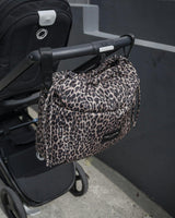 Luna Drawstring Changing Tote Lighter Leopard Print