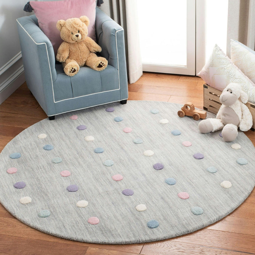 Kids Carter Rug, Silver