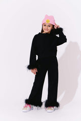 Black Feather Athletic Set