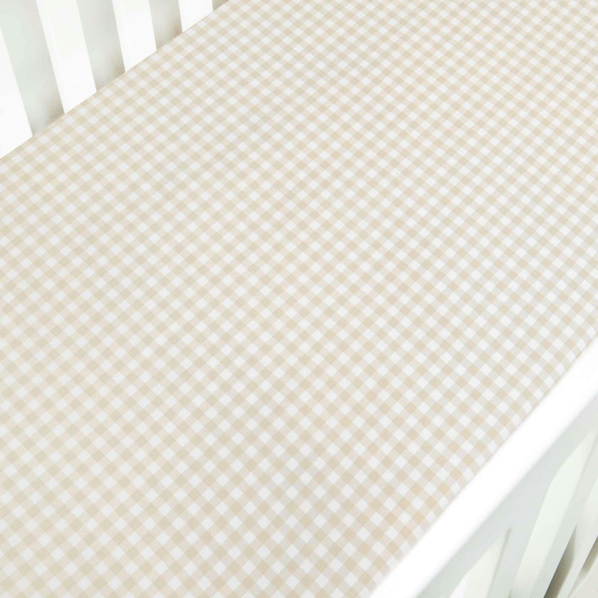 Picnic Gingham Crib Sheet