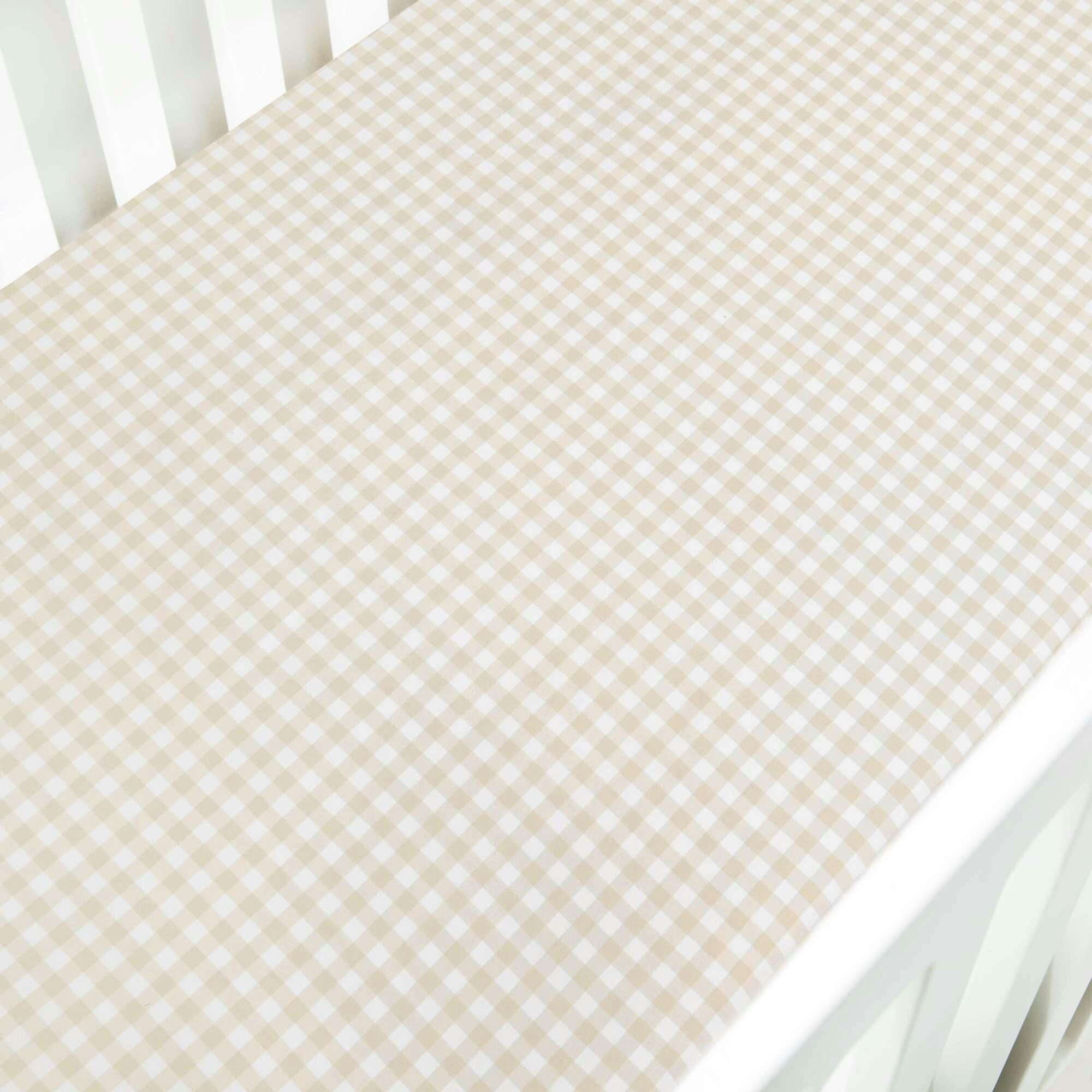 Picnic Gingham Crib Sheet
