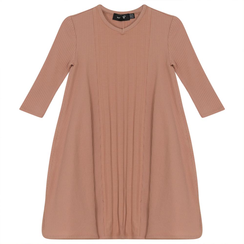 Wide And Narrow Rib Dress