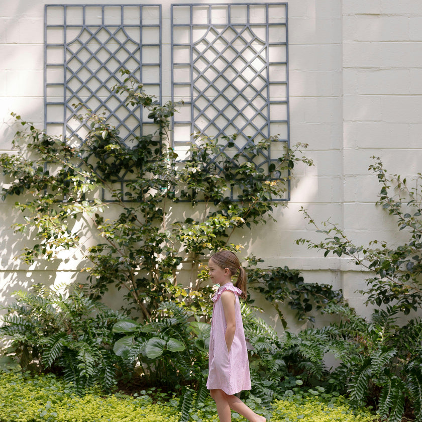 Molly Anne Dress in Red Seersucker