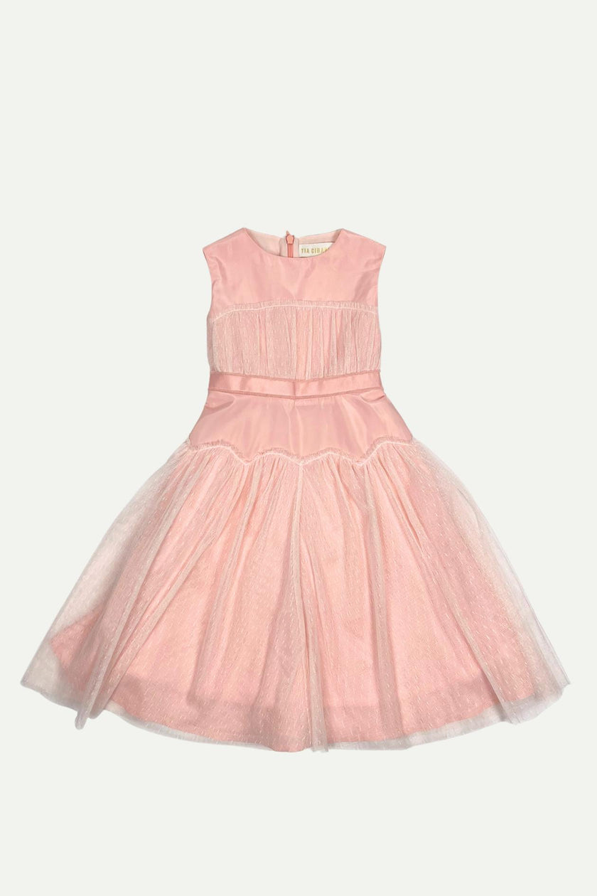 TULLE OVERLAY PARTY DRESS