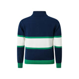 Striped Half Zip Sweater