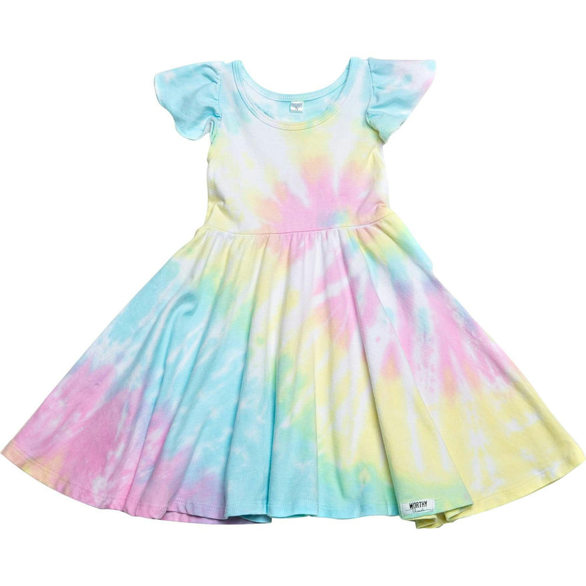 Ruffle Sleeve Twirly Dress
