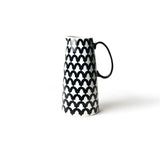 Black Arabesque Pedestal Pitcher