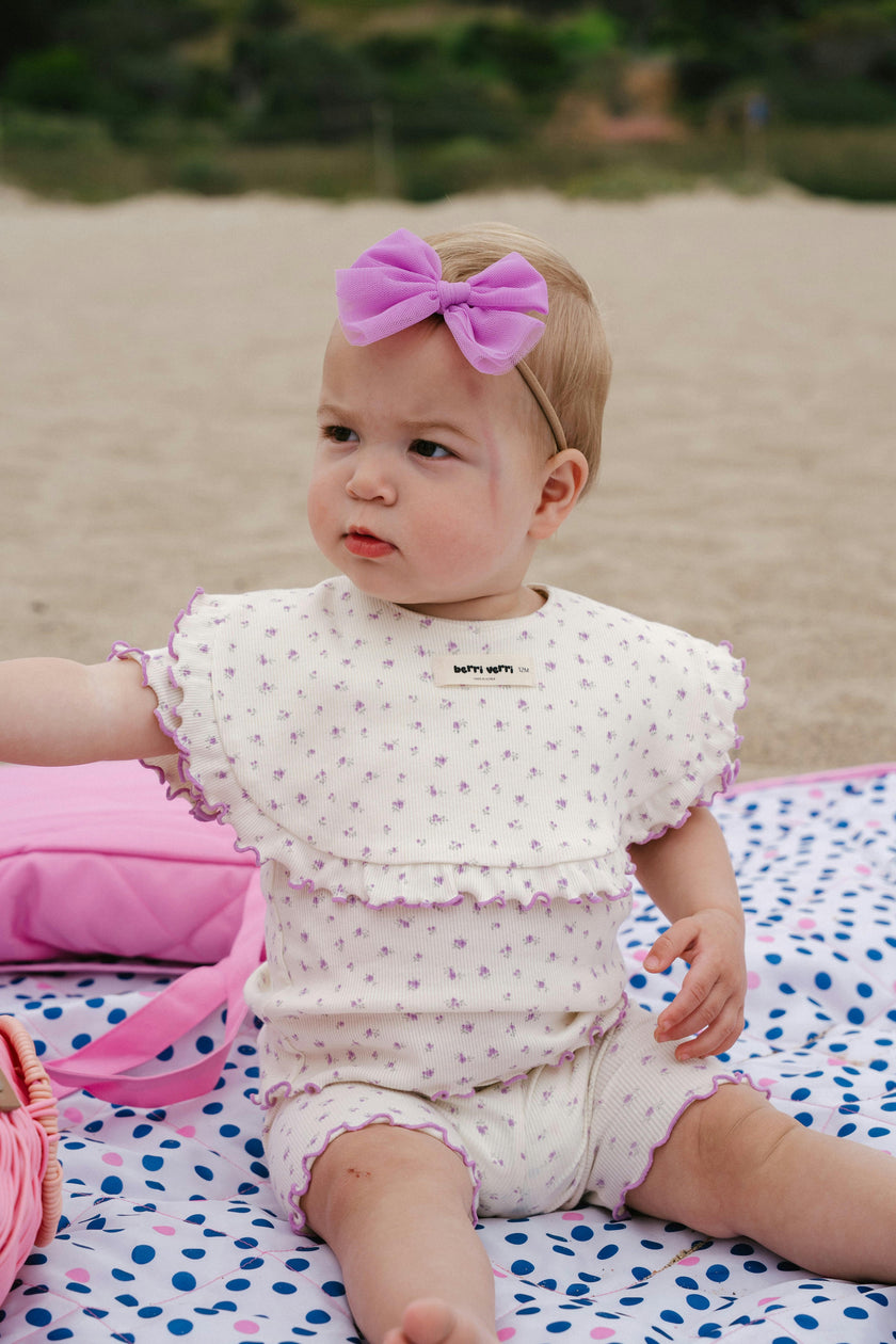 Berry Cotton PJ Set - Purple Floral