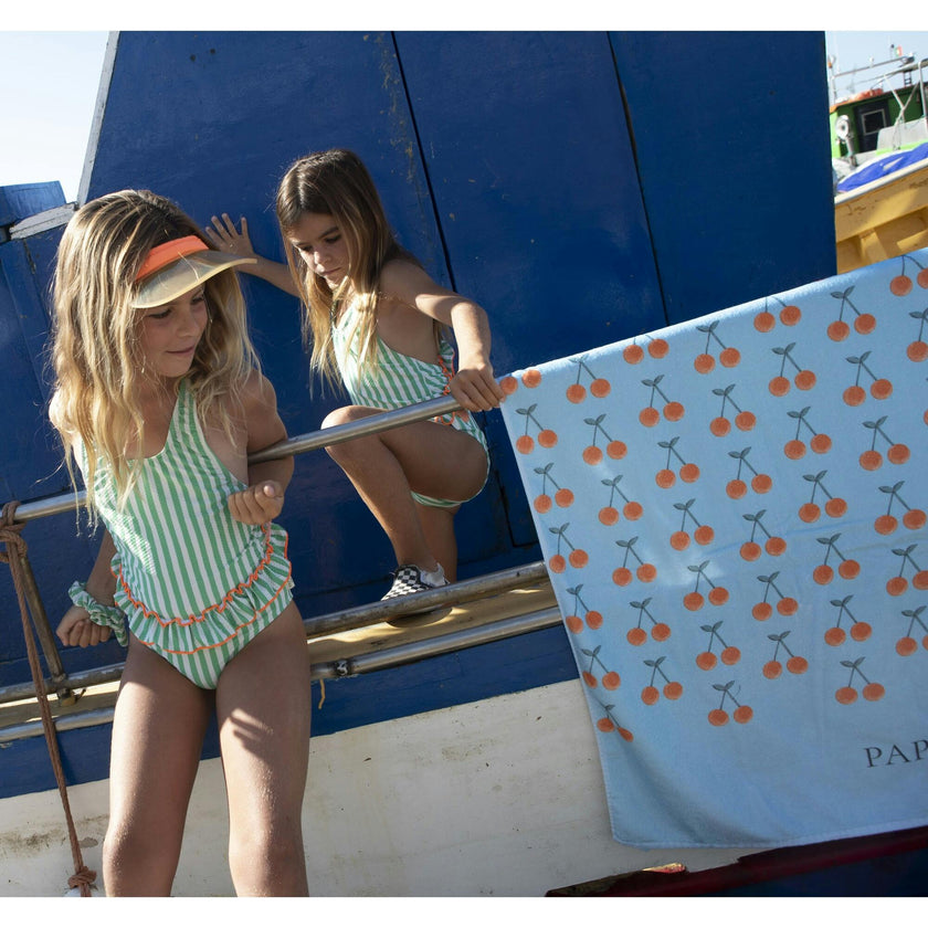 Cherry pop large beach towel