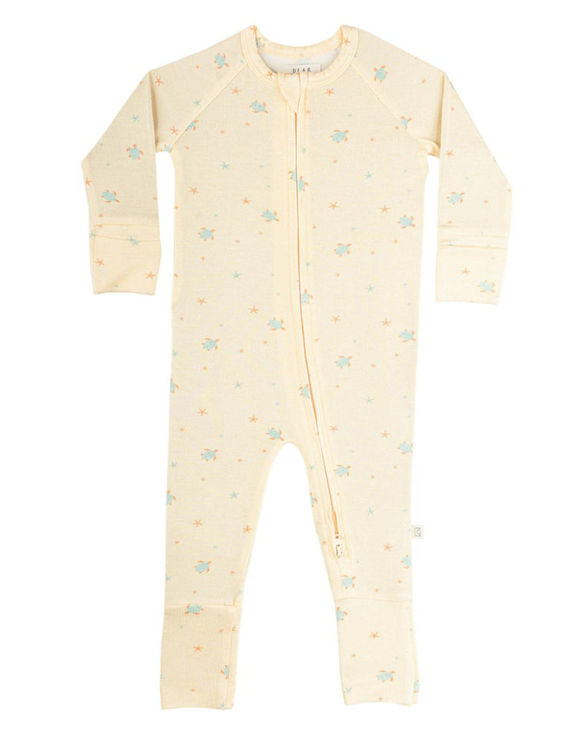 Modal Convertible Footy Pajamas in Turtles