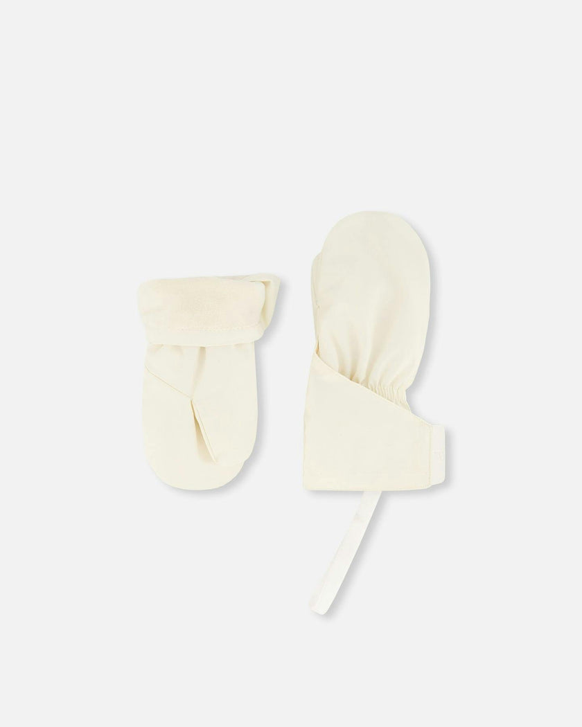 Lined Baby Mittens Off-White