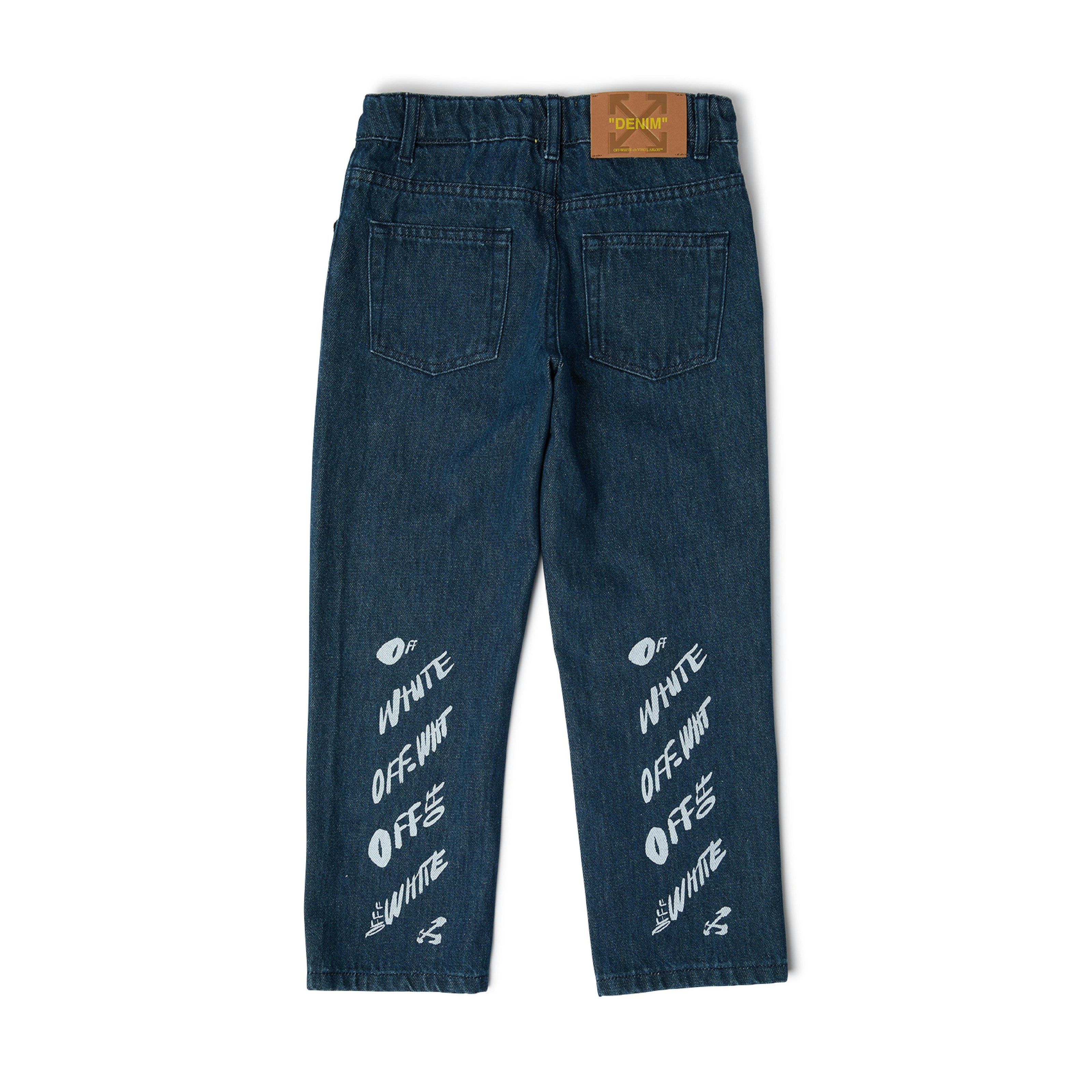 Medium Blue Logo Jeans