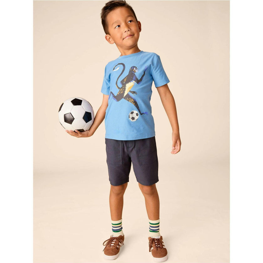 Soccer Graphic Tee, Blue