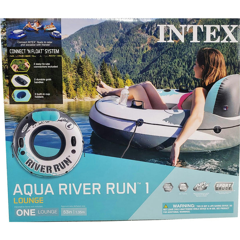 River Run Inflatable Lake Floating Water Tube Lounger