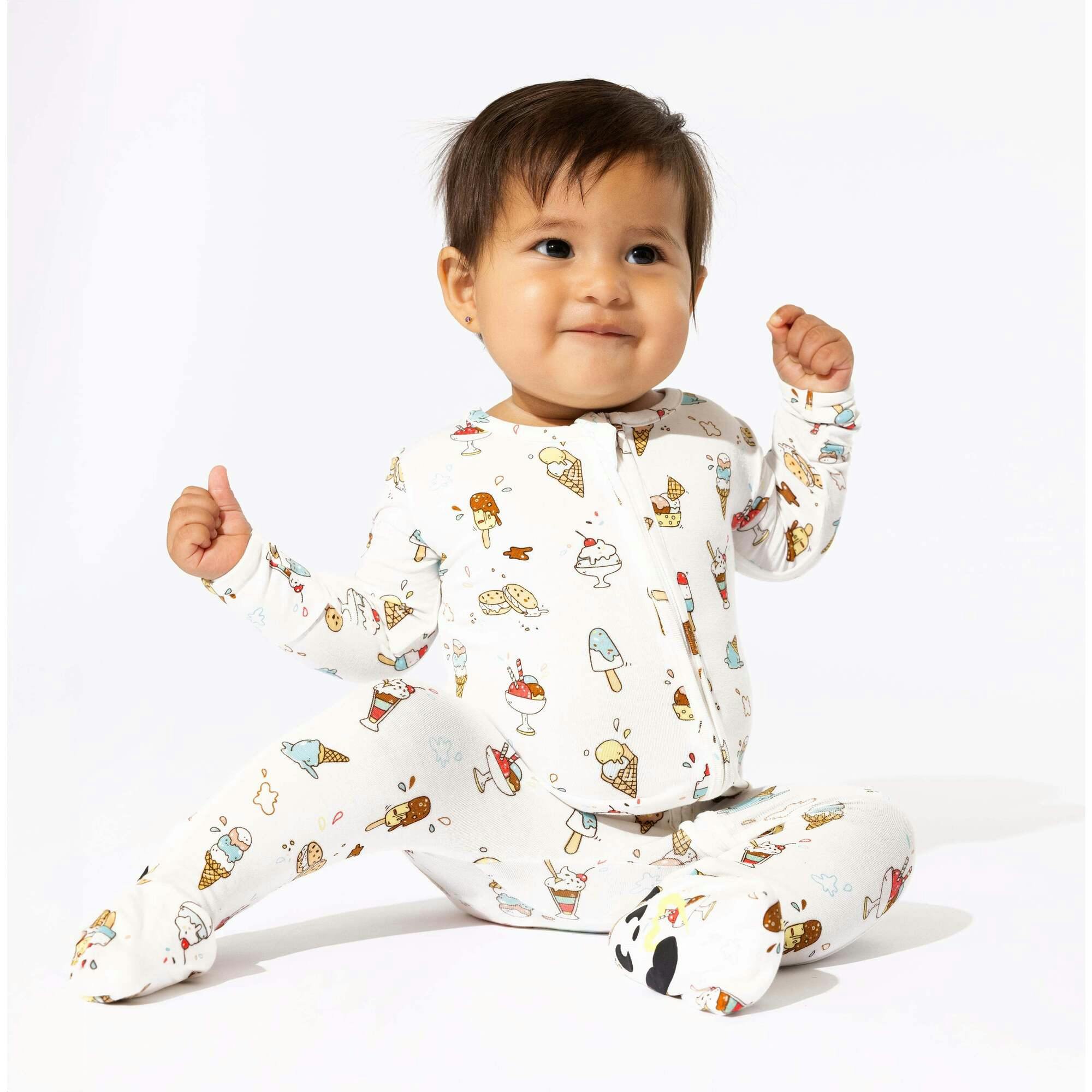 Ice Cream Bamboo Convertible Footie