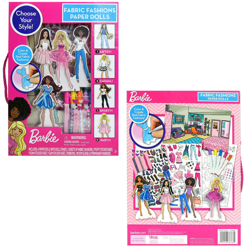 Barbie: Fabric Fashions Paper Dolls