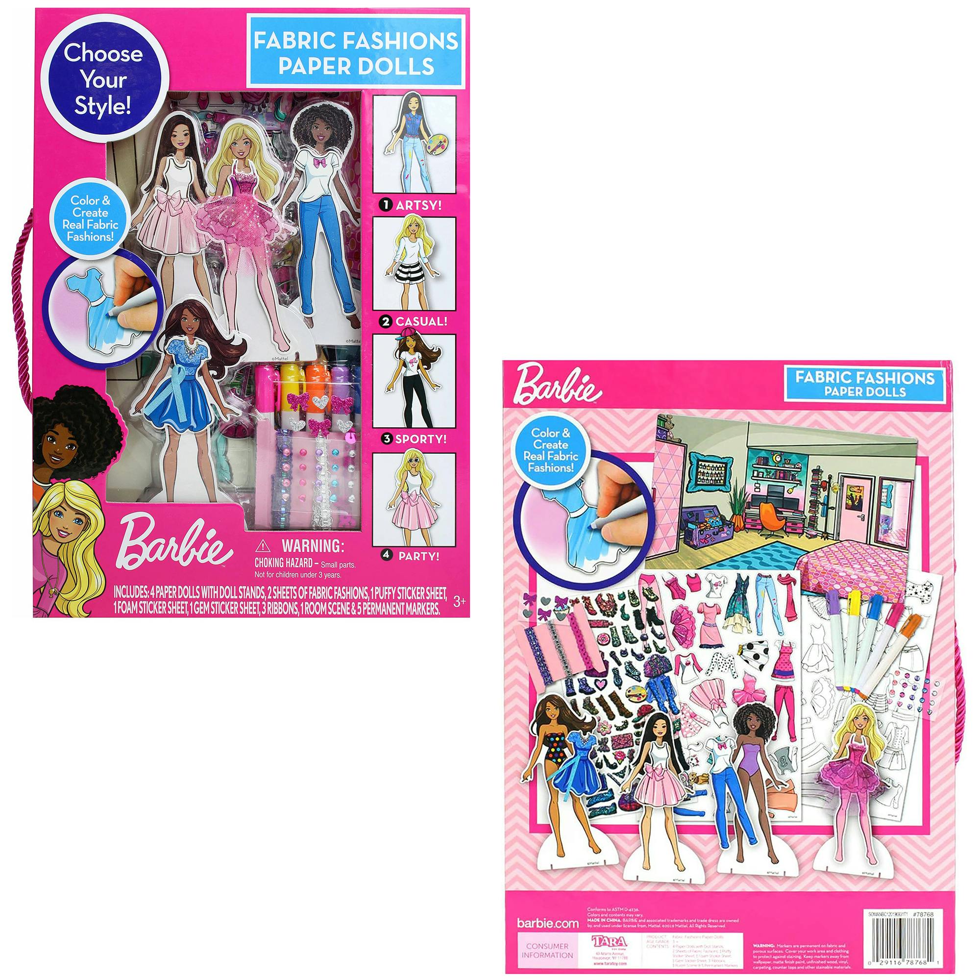 Barbie: Fabric Fashions Paper Dolls