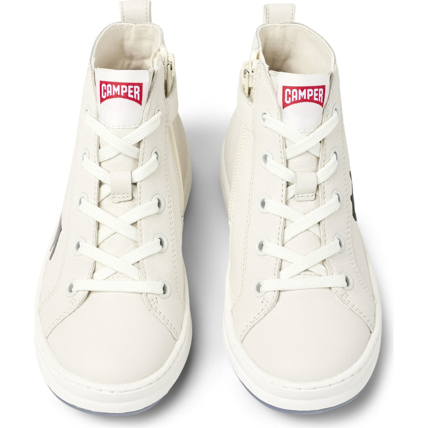 Kids Runner Four Velcro Strap Sneakers, Natural