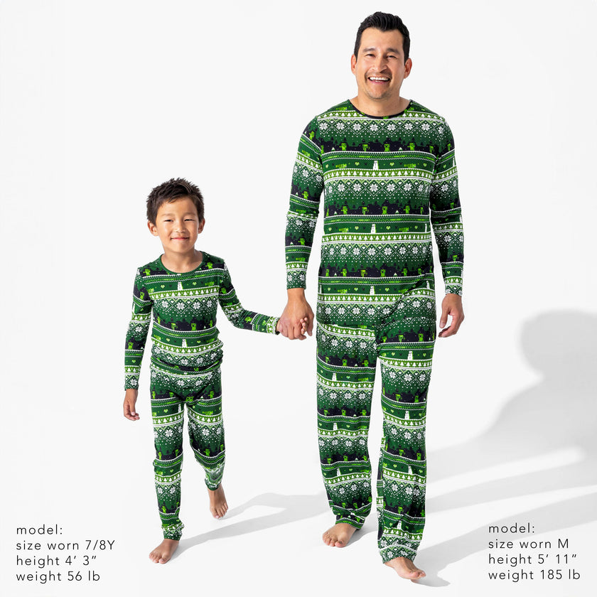 Minecraft: Creeper Holiday Bamboo Men's Pajama Set