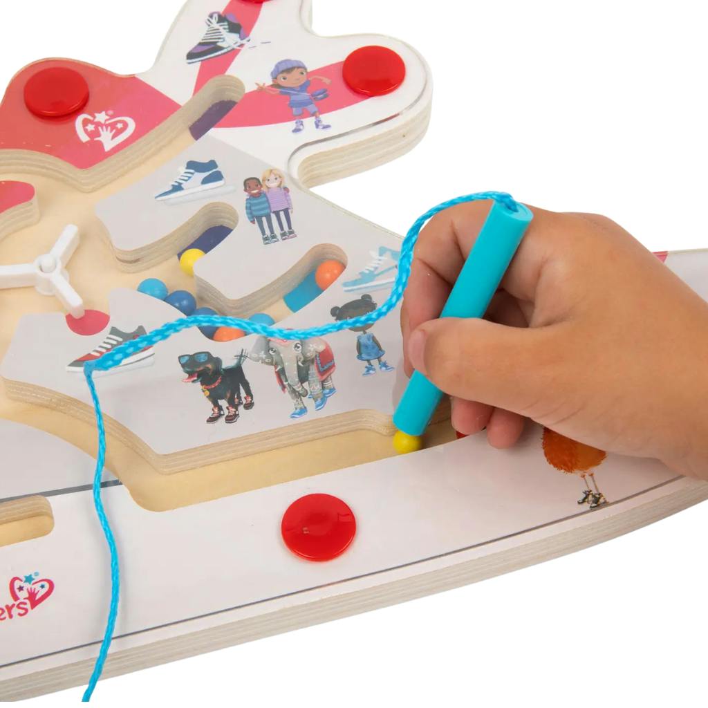 My Clever Kicks Montessori Magnetic Maze Color-Matching Toy