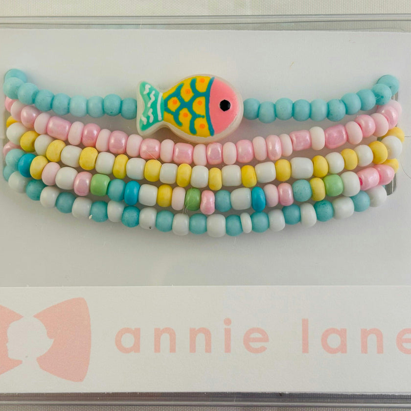 Beaded Bracelets - Tropical Fish Pastels