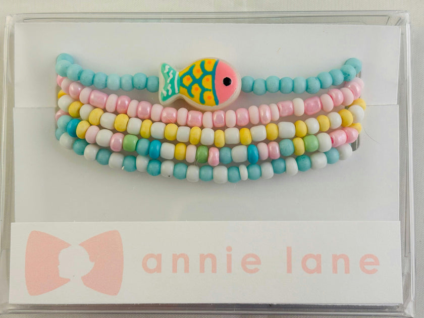 Beaded Bracelets - Tropical Fish Pastels