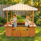 Avenlur Sumac Outdoor Wooden Play Market, Root View Planter, Mud Kitchen & Grill Station