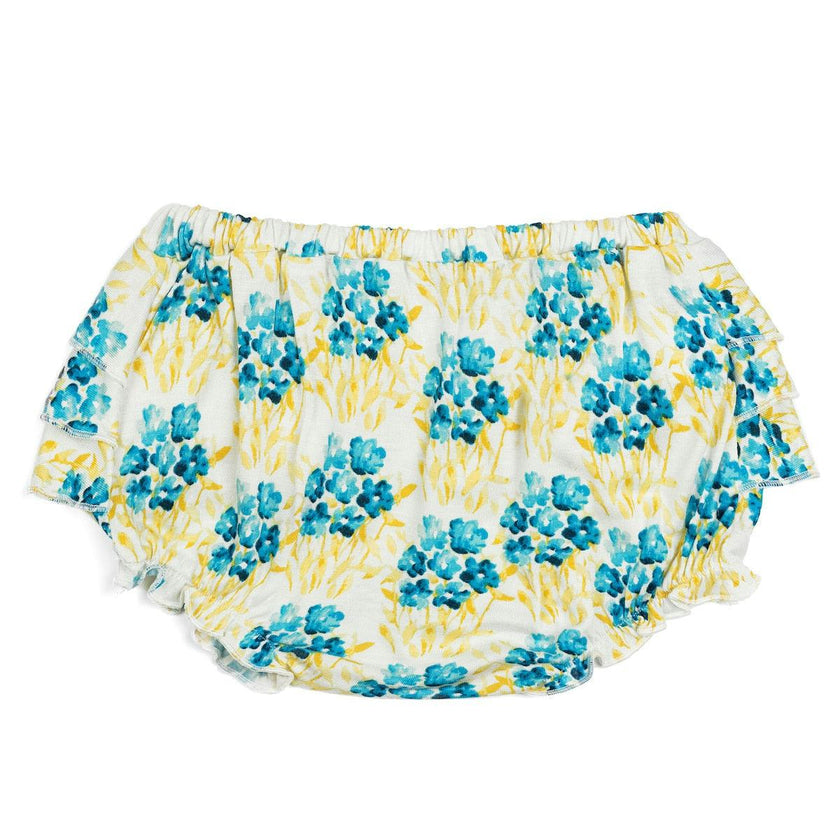 Sky Floral Bamboo Ruffle Bloomer