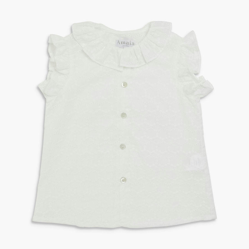 Noah Top Off White Embroidery