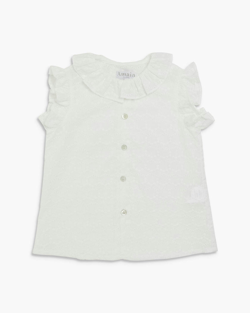 Noah Top Off White Embroidery