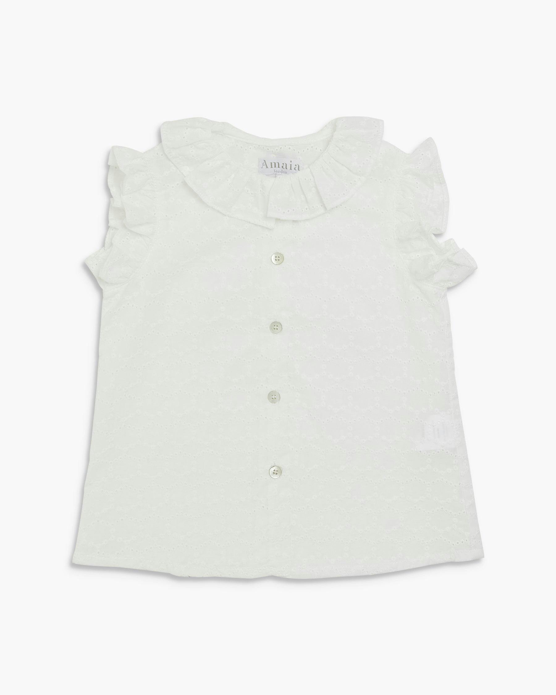Noah Top Off White Embroidery