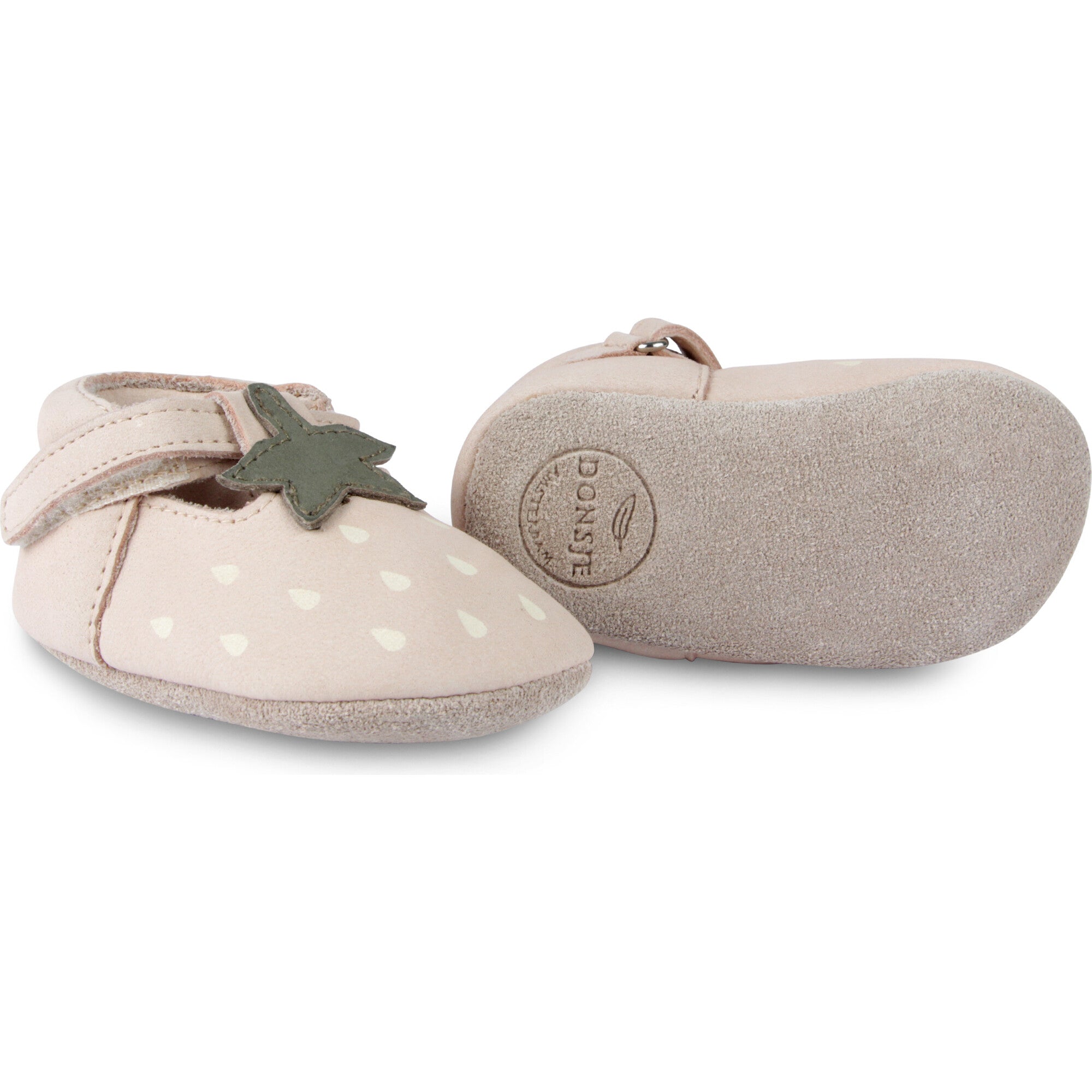 Nanoe Strawberry Nubuck T-Bar Shoes, Beige