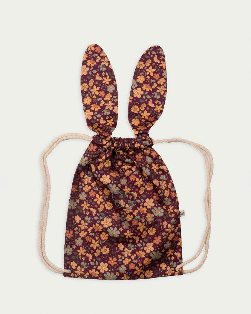Bunny Bag - Garden Flowers Plum