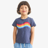 Kids rainbow wave tee