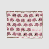 Monogrammed Baby Hedgehog Blanket