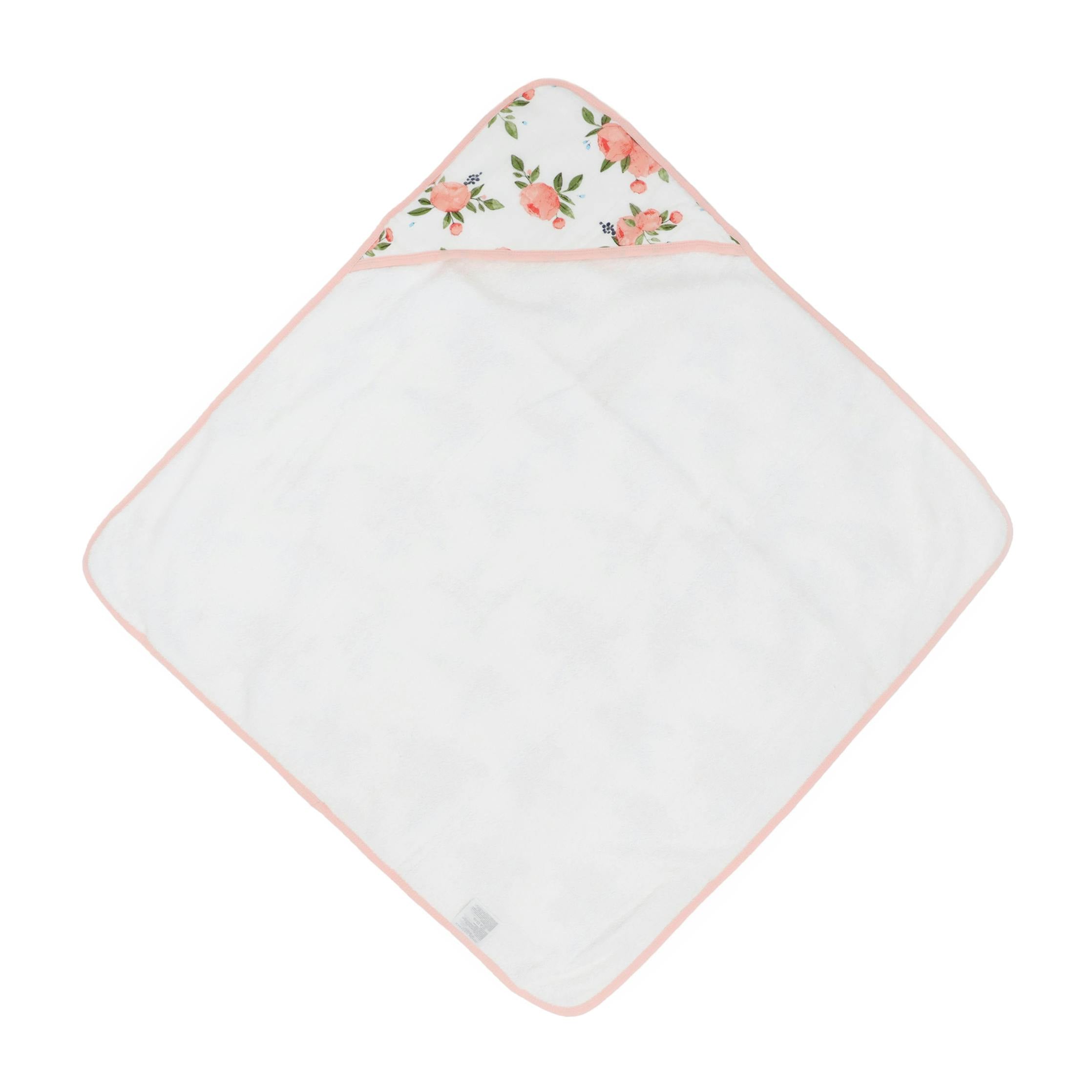 Infant Hooded Towel - Watercolor Roses
