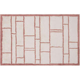 Windowpane Washable Organic Cotton Area Rug