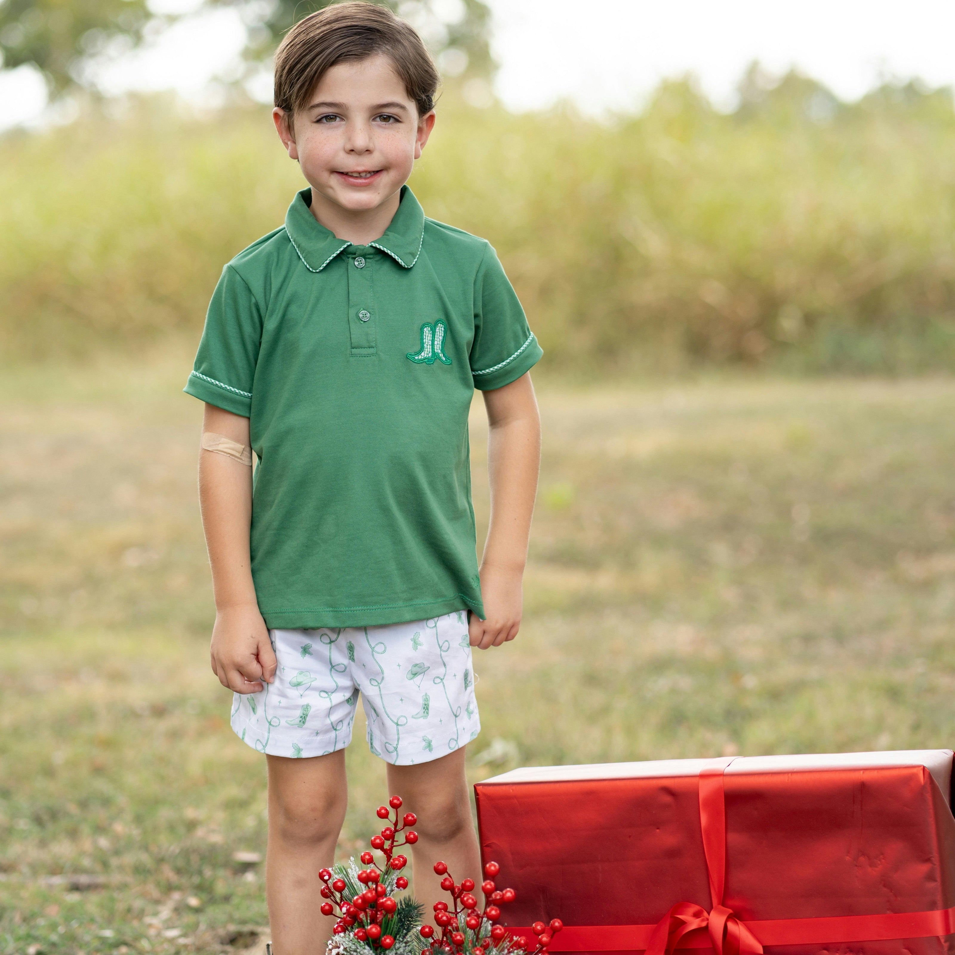 Jackson Boy Polo Set - Holly